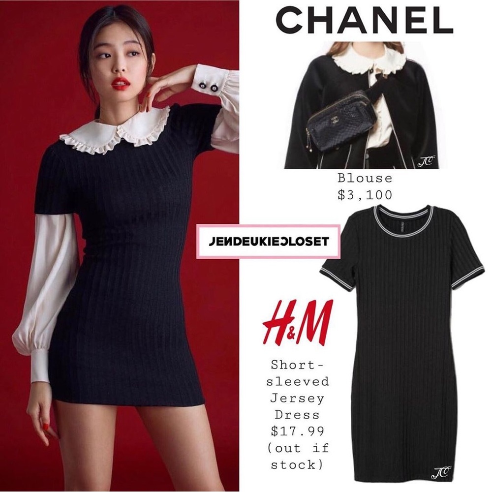 H & M Short Sleeved Jersey dress